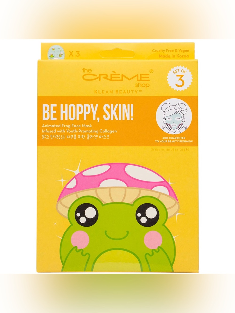 the Crème Shop Be Hoppy, Skin! Frog Face Mask